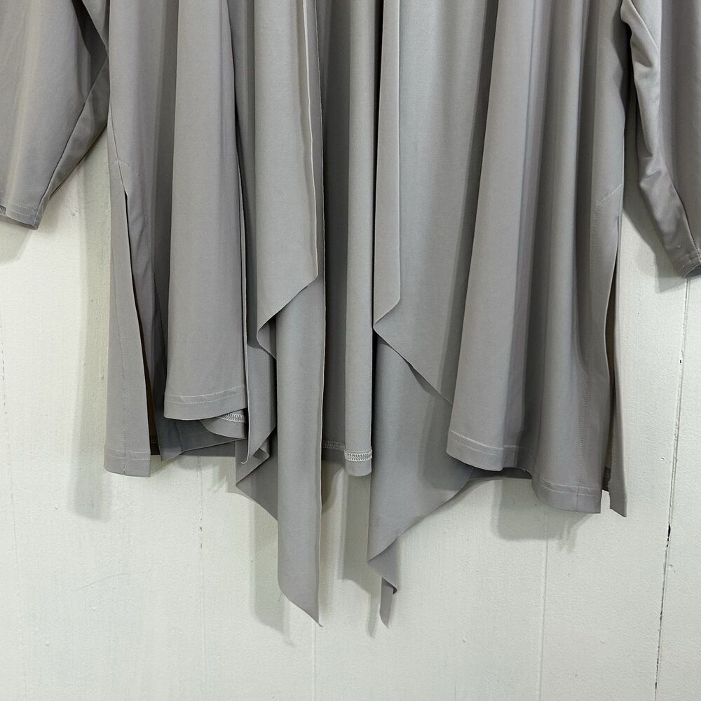 Sympli Canada Oatmeal Stretch Jersey Cardigan Size 10 Open Front Soft Comfy - Picture 5 of 15